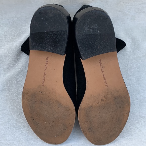 Rebecca Minkoff Chasidy Black Suede Pull On Booties Ankle Boots - Picture 11 of 11